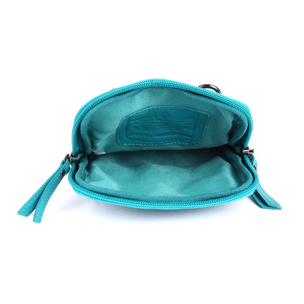 Greenwood Cleo Turquoise Leather Phone Crossbody Bag