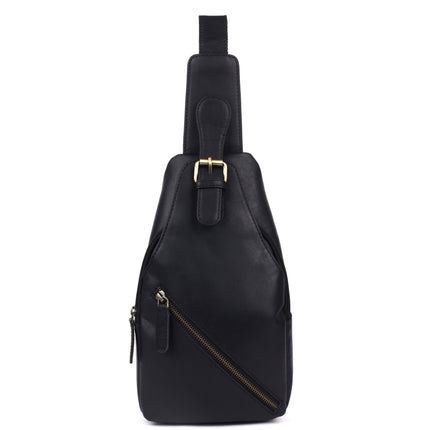 Jasper – Leather Crossbody Sling Bag for Men Black