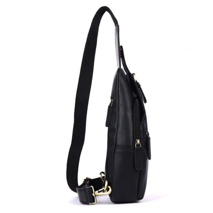 Jasper – Leather Crossbody Sling Bag for Men Black