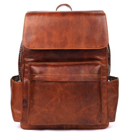 Leather Vintage Backpack Scott - Unisex Sandal GL6809TAN