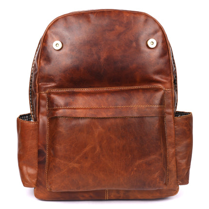 Leather Vintage Backpack Scott - Unisex Sandal GL6809TAN