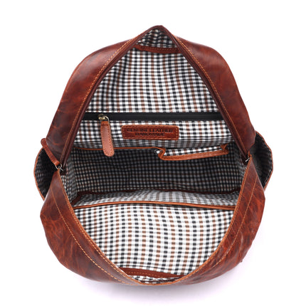 Leather Vintage Backpack Scott - Unisex Sandal GL6809TAN