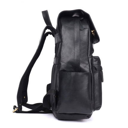 Leather Vintage Backpack Scott - Unisex Sandal GL6809BLK