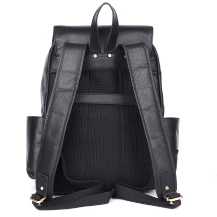 Leather Vintage Backpack Scott - Unisex Sandal GL6809BLK