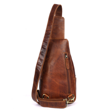 Jasper – Vintage Leather Crossbody Sling Bag for Men Tan