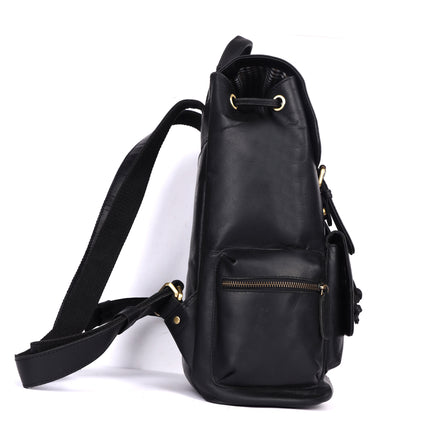 MIDLAND LEATHER BACKPACK - Unisex GL6802 BLK