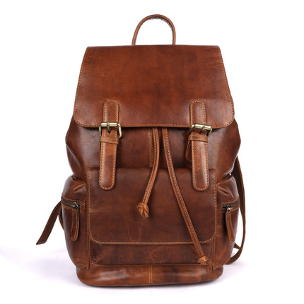 MIDLAND LEATHER BACKPACK - Unisex GL6802 TAN