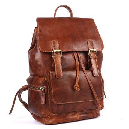 MIDLAND LEATHER BACKPACK - Unisex GL6802 TAN