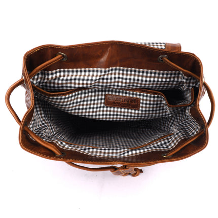 MIDLAND LEATHER BACKPACK - Unisex GL6802 TAN