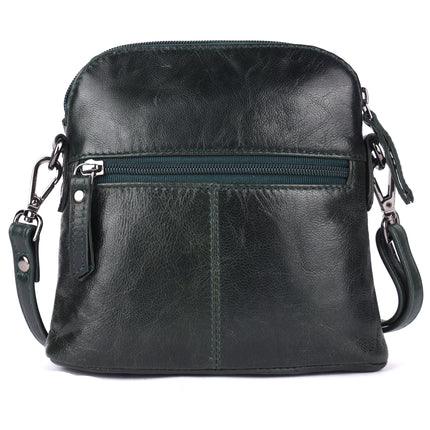 Alder Leather Crossbody Bag – Genuine Leather Sling Bag for Women (Bottle Green)