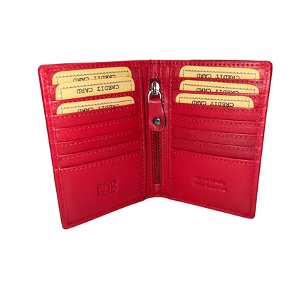 Credit Debit Leather Card Holder Freya - GW8001RED