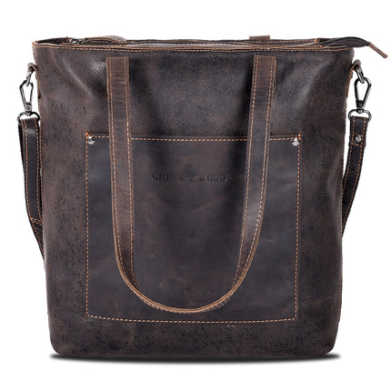 Classic Leather Tote Bag Bunbury Brown GW2025BRN