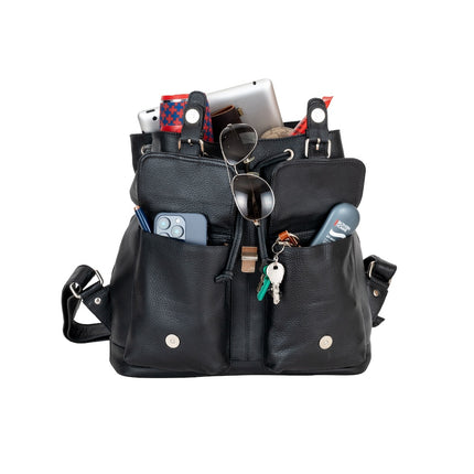 Wildera Leather “Raven” Backpack – Premium Full-Grain Leather Daypack