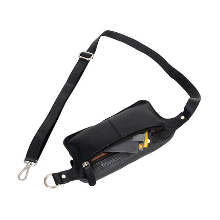 Wildera Leather “Ridge” Bum Bag – Full-Grain Leather Crossbody & Waist Pack
