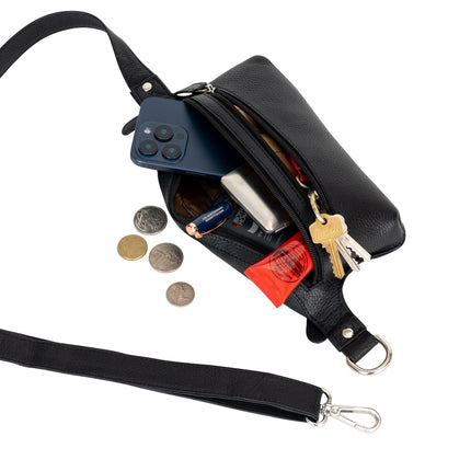 Wildera Leather “Ridge” Bum Bag – Full-Grain Leather Crossbody & Waist Pack