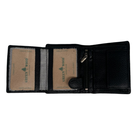 Men's Leather Wallet Tyler - Black GW8115BLK