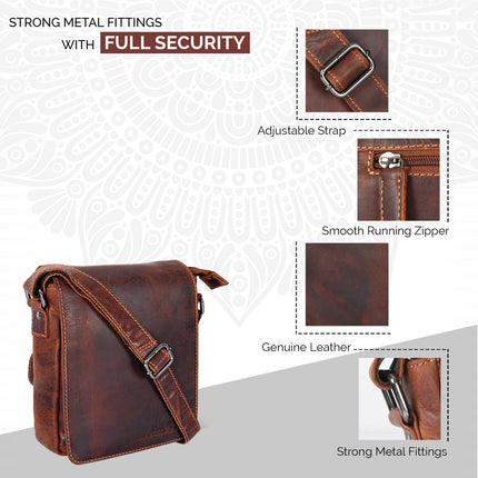 Leather Shoulder Bag Luna - Sandal GW191048SAN