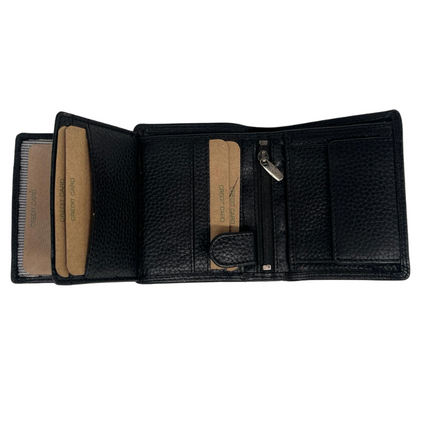 Men's Leather Wallet Tyler - Black GW8115BLK