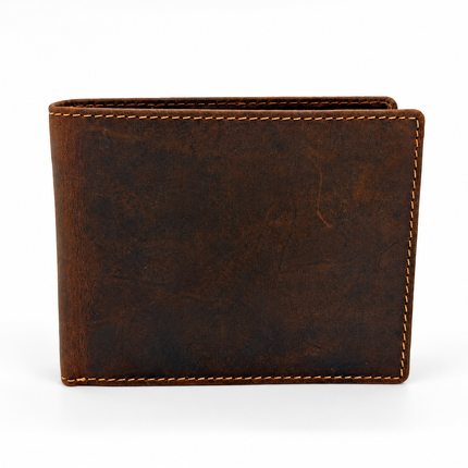 Hawthorn – Men’s Leather Bifold Wallet with Coin Pocket, RFID Blocking, Sandal