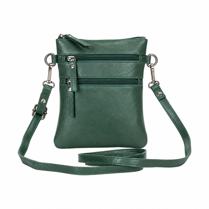 The Cedar | Women's Sea Green Leather Mini Crossbody Bag | Greenwood Leather
