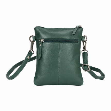 The Cedar | Women's Sea Green Leather Mini Crossbody Bag | Greenwood Leather