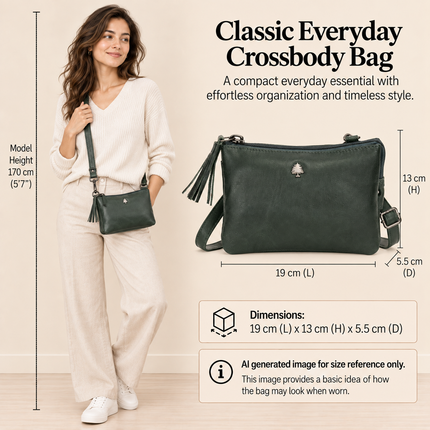 Leather Shoulder bag GW6850BGRN