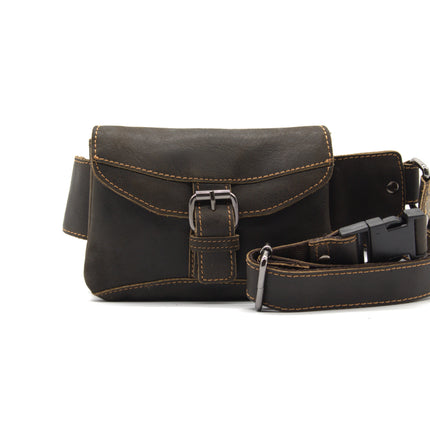 Leather Women Waist Pack Jax - Brown GW196630BRN