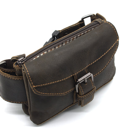 Leather Women Waist Pack Jax - Brown GW196630BRN
