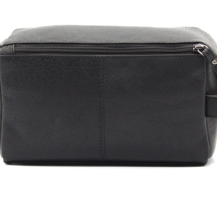 Leather Travel Wash Bag Darwin Black TB797BBLK