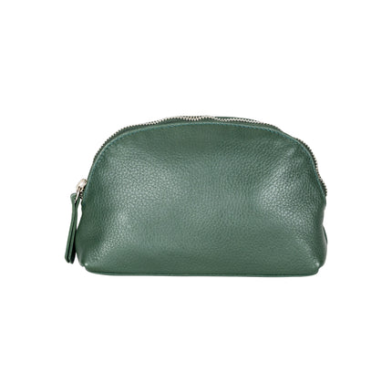Greenwood Classic Sea Green Leather Zip Coin Pouch