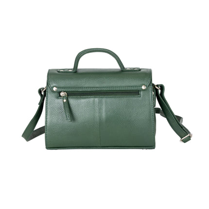 Greenwood Harper Sea Green Leather Top Handle Crossbody Bag