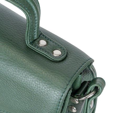 Greenwood Harper Sea Green Leather Top Handle Crossbody Bag