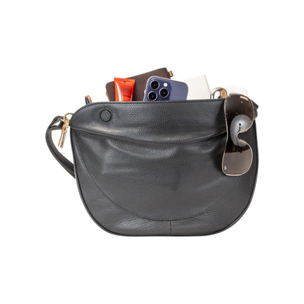 Greenwood Leather Harper Crescent Shoulder Bag