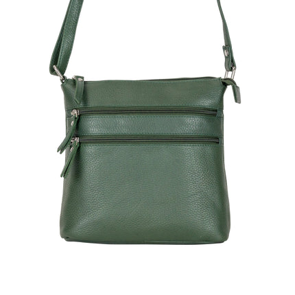 Greenwood Leather Camden Crossbody Bag Sea Green
