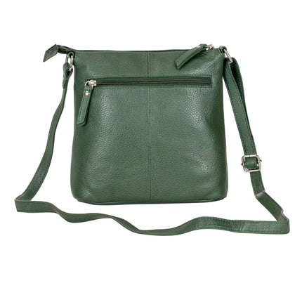 Greenwood Leather Camden Crossbody Bag Sea Green