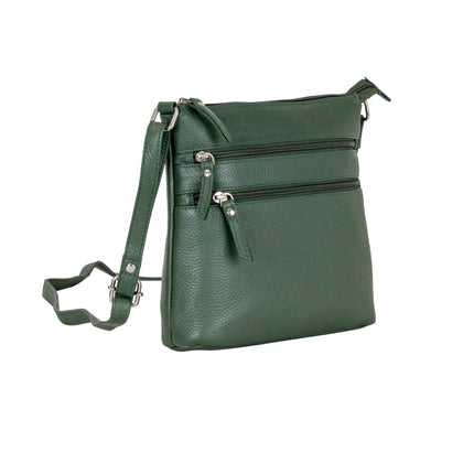 Greenwood Leather Camden Crossbody Bag Sea Green