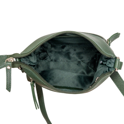 Greenwood Leather Camden Crossbody Bag Sea Green