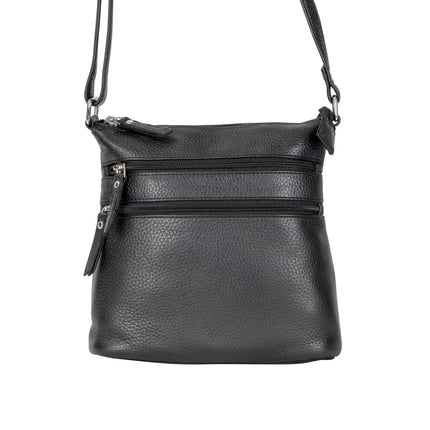 Greenwood Leather Camden Crossbody Bag Black