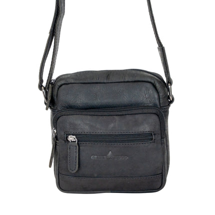 Leather Shoulder Bag Oliver- Black GW355012BLK