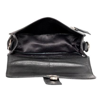 Leather Mobile Bag GW6814 Black