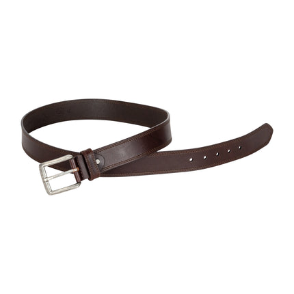 Beckett – Heavy Duty Leather Belt for Men, Stitched Edge, Dark Brown (Pack of 6 Belt)