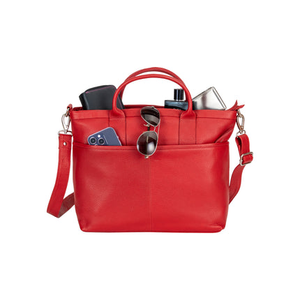 Greenwood Leather Scarlett Tote Bag GW2068RED