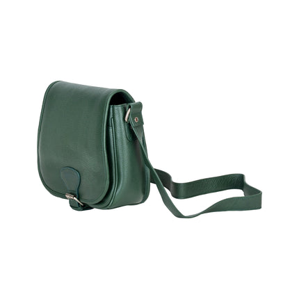 Wildera Leather “Lennon” Crossbody Bag – Full-Grain Leather Shoulder Bag