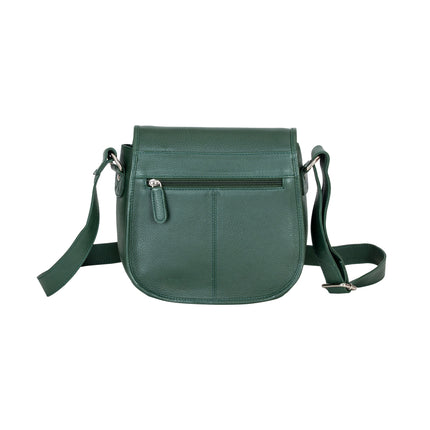 Wildera Leather “Lennon” Crossbody Bag – Full-Grain Leather Shoulder Bag