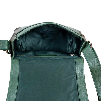 Wildera Leather “Lennon” Crossbody Bag – Full-Grain Leather Shoulder Bag