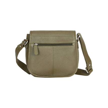 Wildera Leather “Lennon” Crossbody Bag – Full-Grain Leather Shoulder Bag
