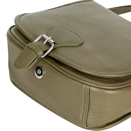 Wildera Leather “Lennon” Crossbody Bag – Full-Grain Leather Shoulder Bag