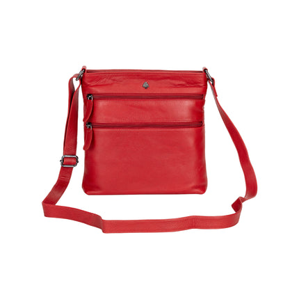 Leather Crossbody Purse - Red GW6309RED