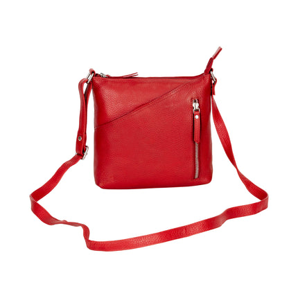 The Sorrel Bag | Women's Red Leather Crossbody | Greenwood Leather