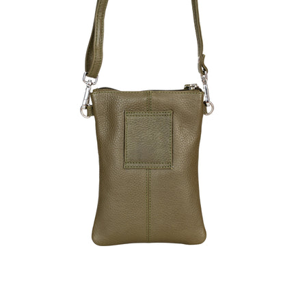 Leather Sling Bag Kempsey - Olive Green GW196625OGRN